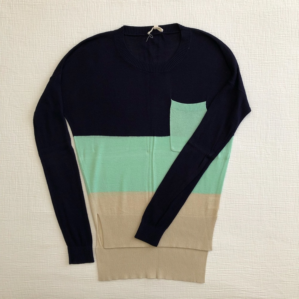 New LA Made Knit Long Sleeve Blouse Top XS